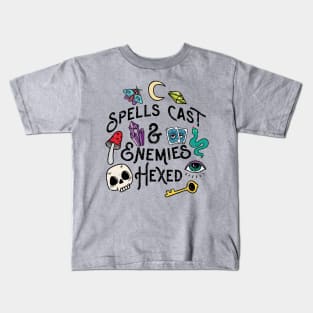 Spells Cast & Enemies Hexed Kids T-Shirt